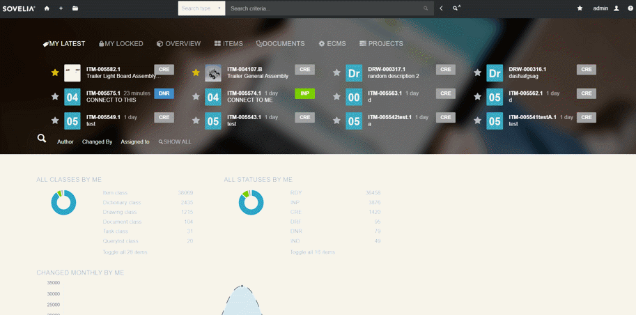Sovelia PLM compare functionality